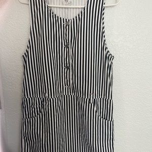 Espirit teen blue & white striped jumper - vintage resale find, good condition